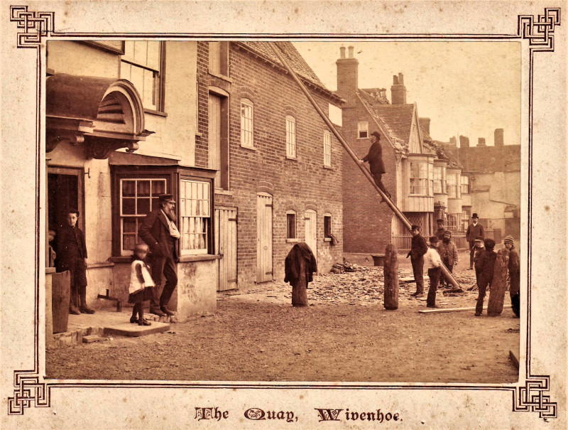 Wivenhoe Quay Essex Earthquake 1884 Photograph Copyright: William George