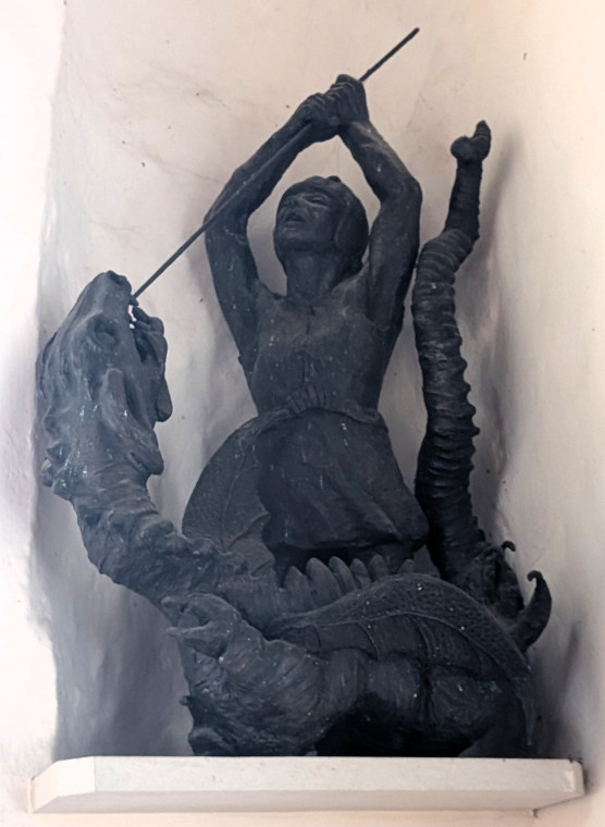 Great Bromley Church Monument George and Dragon November 2025 Copyright: William George