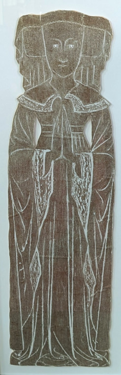 Bocking Church Brass Rubbing of a Lady 7 October 2025 Copyright: William George