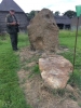 The Pinnock Stone and adjacent sarsen stones