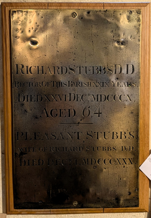 Fryerning Church Stubbs Coffin Plate 31st May 2025 Copyright: William George