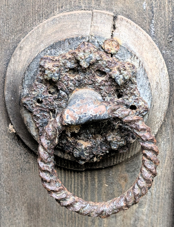 Bocking Church Cast Iron Door Ring Pull 7 October 2025 Copyright: William George