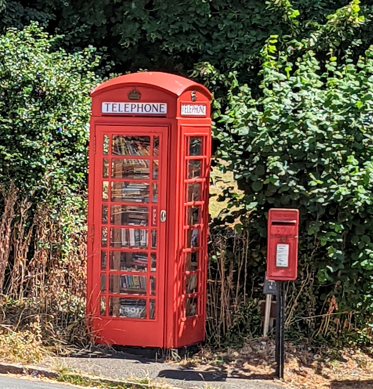 Wendens Ambo Post Box and Phone Box 7 August 2022 Copyright: William George