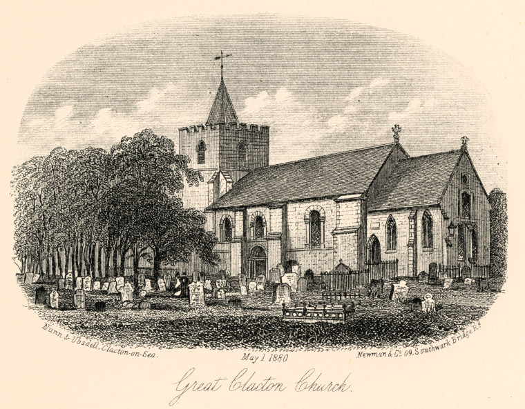 Great Clacton Church 1880 Nunn and Ubsdell Copyright: Nunn and Ubsdell 1880