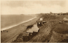 Clacton on Sea Sepia Post Card Cliff