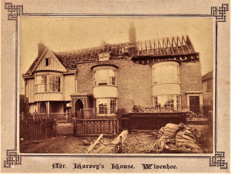 Wivenhoe House of Mr Harvey Essex Earthquake Photograph 1884 Copyright: William George