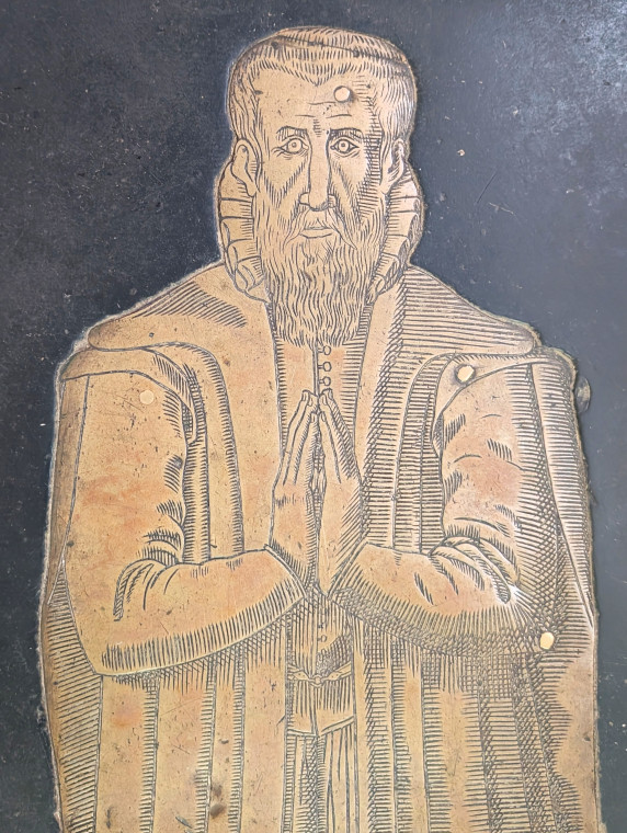 Bocking Church Oswald Fitch Monumental Brass Detail 2025 Copyright: William George 7 October 2025