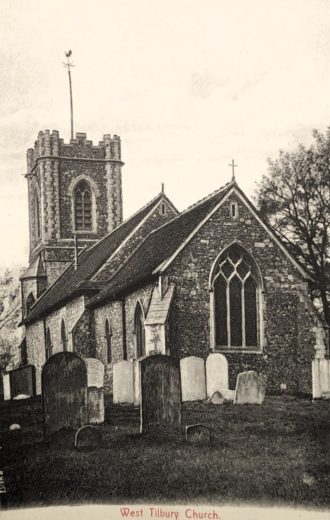 West Tilbury Church Post Card Copyright: William George