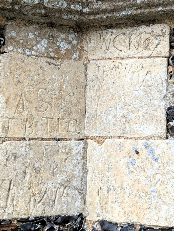 Tilty Church  Graffiti 26 17 June 2025 Copyright: William George