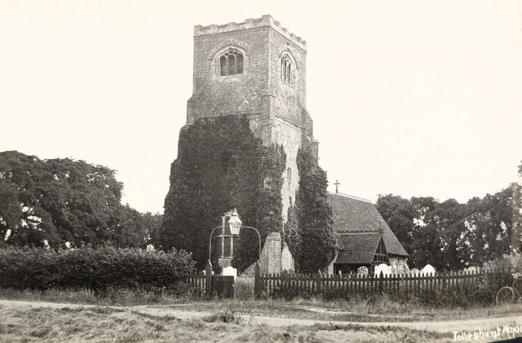 Tolleshunt Major Church Postcard Copyright: William George