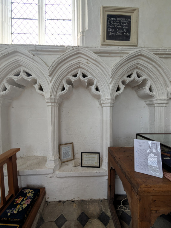 Tilty Church Sedilia 17 June 2025 Copyright: William George