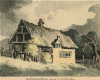 Ingatestone Cottage tinted print circa 1800