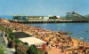 Clacton Beach and Pier Colour Post Card 