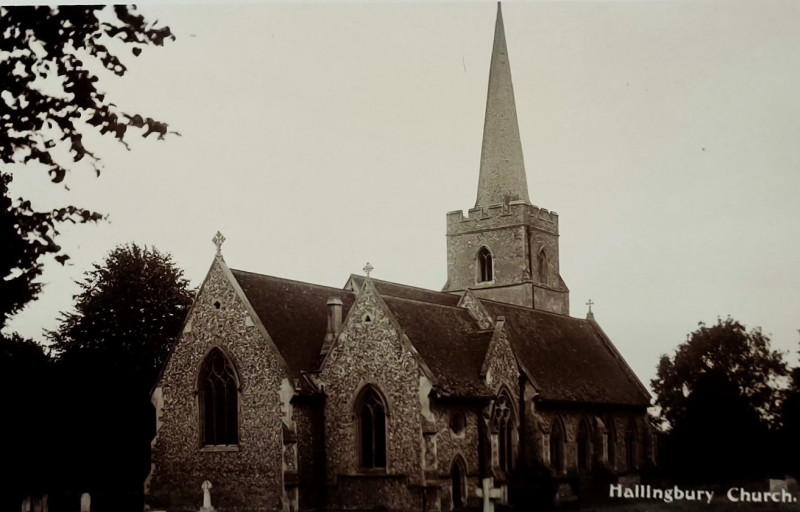 Hallingbury Church Post Card Copyright: William George