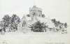 Havering atte Bower Church JMC July 1988 pen and ink sketch