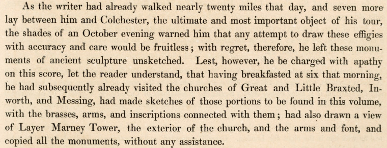 Alfred Suckling notes  1845 Copyright: Alfred Suckling Essex Antiquities 1845