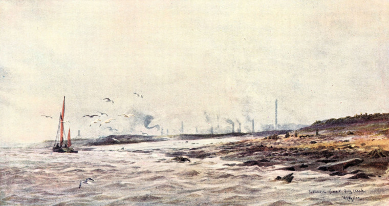 Long Reach Subterranean Forest 1905 Copyright: W L Wyllie London to the Nore 1905