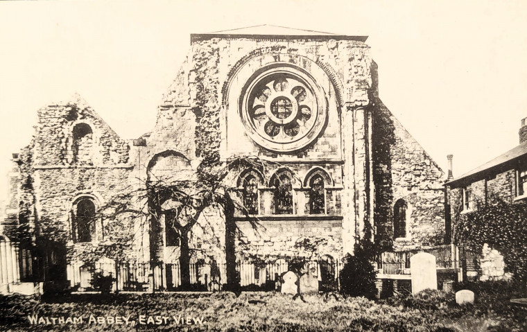 Waltham Abbey Church East View Post Card Copyright: William George