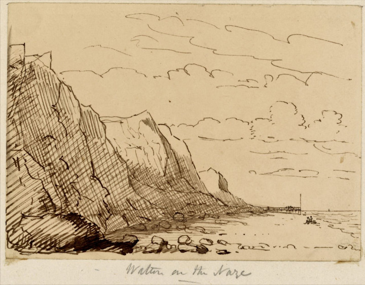 Walton on the Naze Cliffs 1860s 1 Copyright: William George