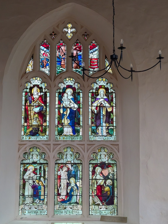 Great Bromley Church Stained Glass Saints 15 November 2025 Copyright: William George