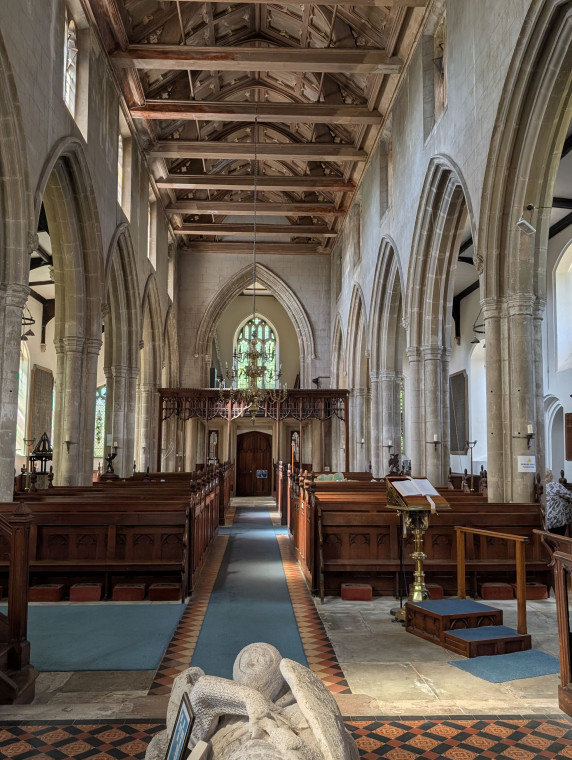 Hatfield Broad Oak Church Nave looking West 27 June 2025 Copyright: William George