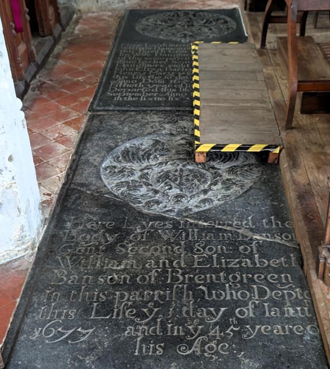 Clavering Church Ledger Stone 5 August 2025 Copyright: William George