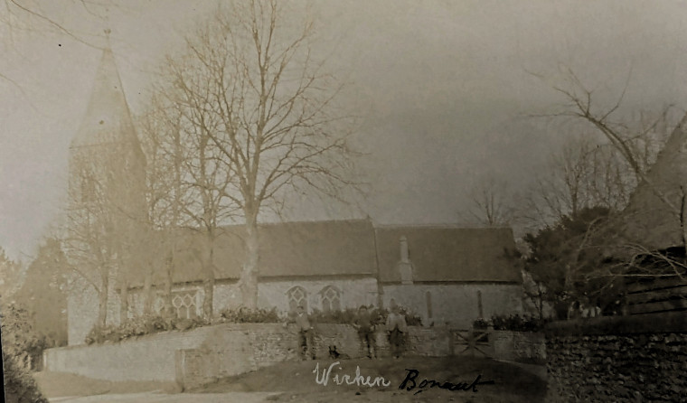 Wicken Bonhunt Church Postcard Copyright: William George