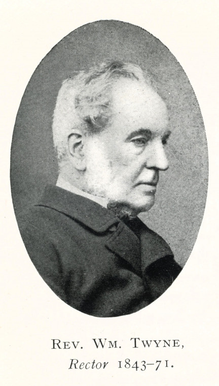 Rayleigh Rev William Twyne Rector 1843 to 1871 Copyright: A C Girdlestone Fryer 1908