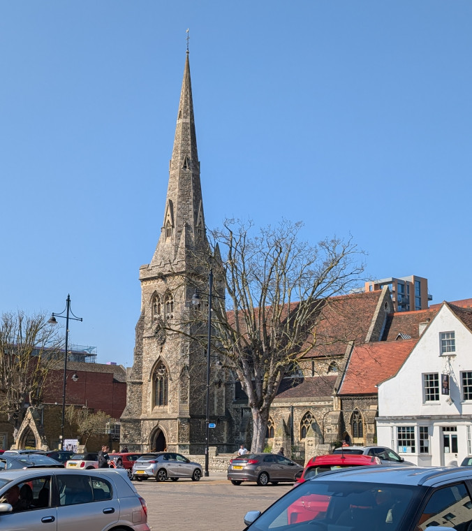 Romford Church Exterior 3 April 2025 Copyright: William George