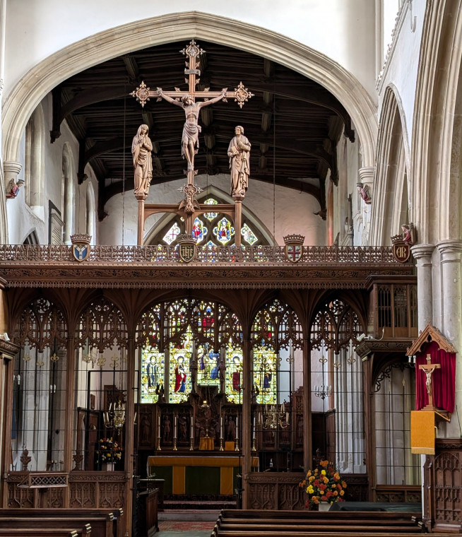 Bocking Church Centre of Rood Screen 7 October 2025 Copyright: William George