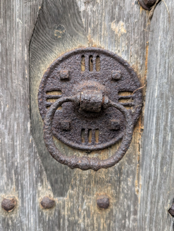 Great Bromley Church Rusty Iron Ring Pull 15 November 2025 Copyright: William George