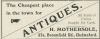 Chelmsford Mothersole Antiques Advert 1908 Homeland 