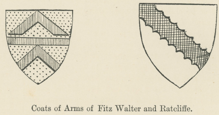 Fitz Walter and Ratcliffe Arms Florence Law 1898 Copyright: Florence Law Shalford Church 1898