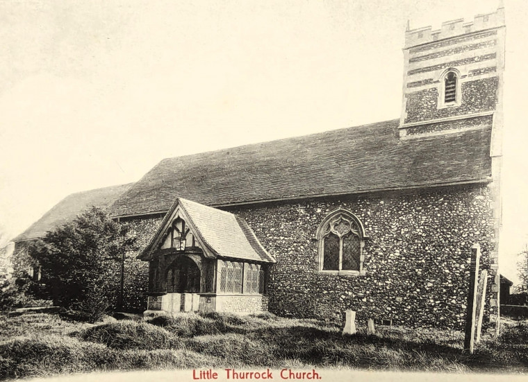 Little Thurrock Church Post Card Copyright: William George