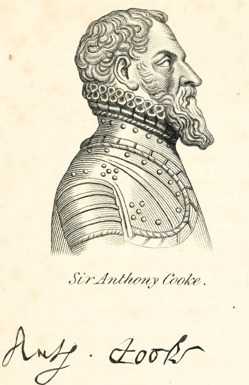 Anthony Cook 1501 to 1576 Ogborne 1817 Copyright: Elizabeth Ogborne History of Essex 1817