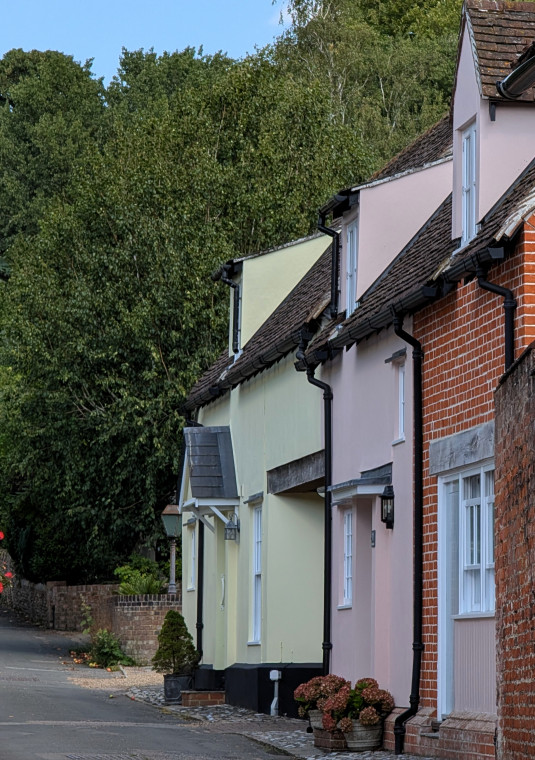 Castle Hedingham Row of Cottages 8th August 2025 Copyright: William George