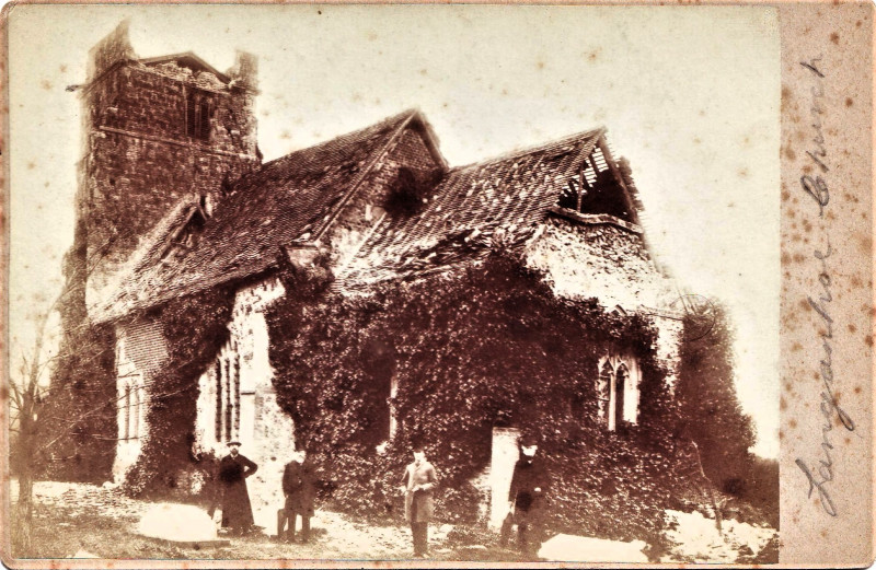 Langenhoe Church Essex Earthquake Photograph 1884 Copyright: William George