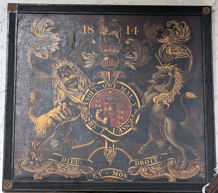 Bocking Church Royal Coat of Arms 1814 7 October 2025 Copyright: William George