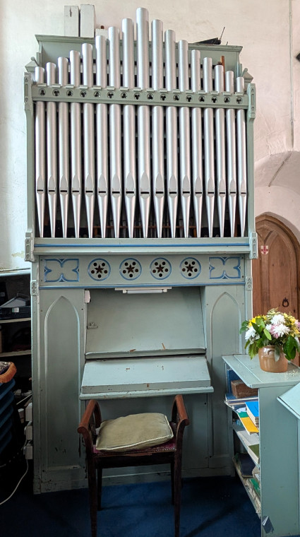 Tilty Church Organ Close Up 17 June 2025 Copyright: William George