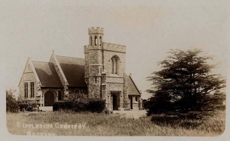 Barking Rippleside Cemetery Chapel Post Card Copyright: Post Card