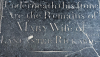 Wendens Ambo Church Monument Mary Rickard Detail 7 August 2022
