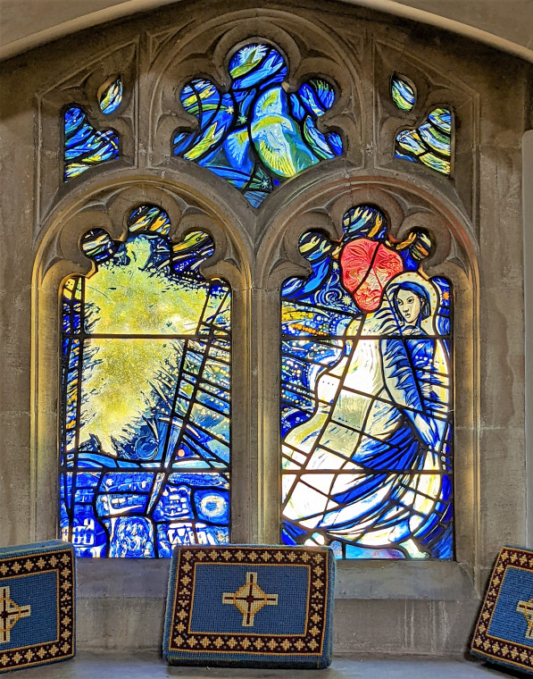 Wendens Ambo Church Modern Stained Glass 7 August 2022 Copyright: William George