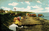 Frinton on Sea Colour Post Card with beach cliff and tents 