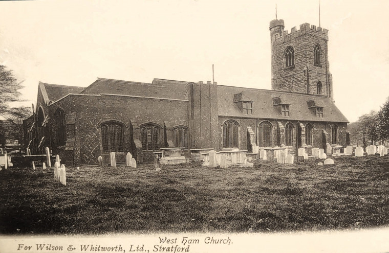 West Ham Church Post Card Copyright: William George