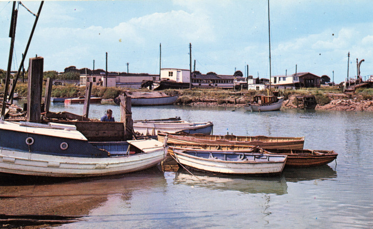 Walton Backwaters Boats Post Card Copyright: William George