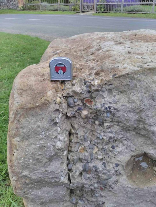 Hazel End Sarsen Stone (detail) Copyright: Mike Howgate