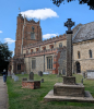 Castle Hedingham Church South Face and Cross 8 August 2025