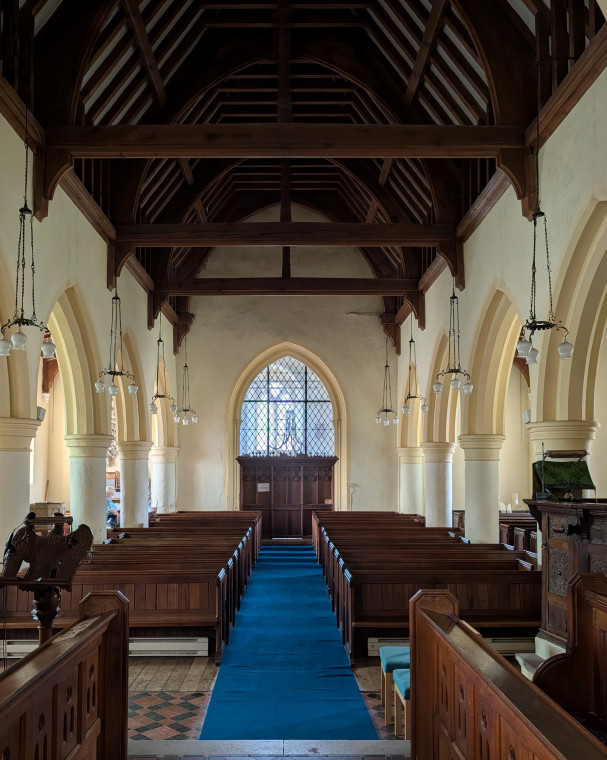 Matching Church Nave Looking West 9th August 2025 Copyright: William George