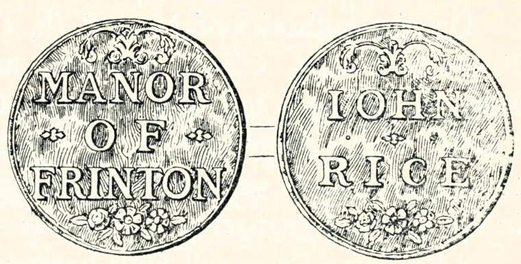 Frinton Copperas Token John Rice Copyright: Essex Review 1893