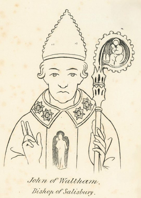 John of Waltham died 1395 Ogborne 1817 Copyright: Elizabeth Ogborne History of Essex 1817